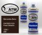 Preview: Mercedes-Benz, Axinitebronze Pearl Metallic, 1288 / 288: 400ml Sprühdose + 400ml Klarlack - Set, von ATW Autoteile West.